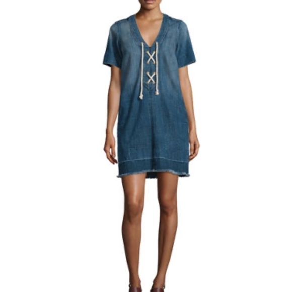 Current/Elliott Dresses & Skirts - Current Elliott The All Laced Up Civilian Denim Dress